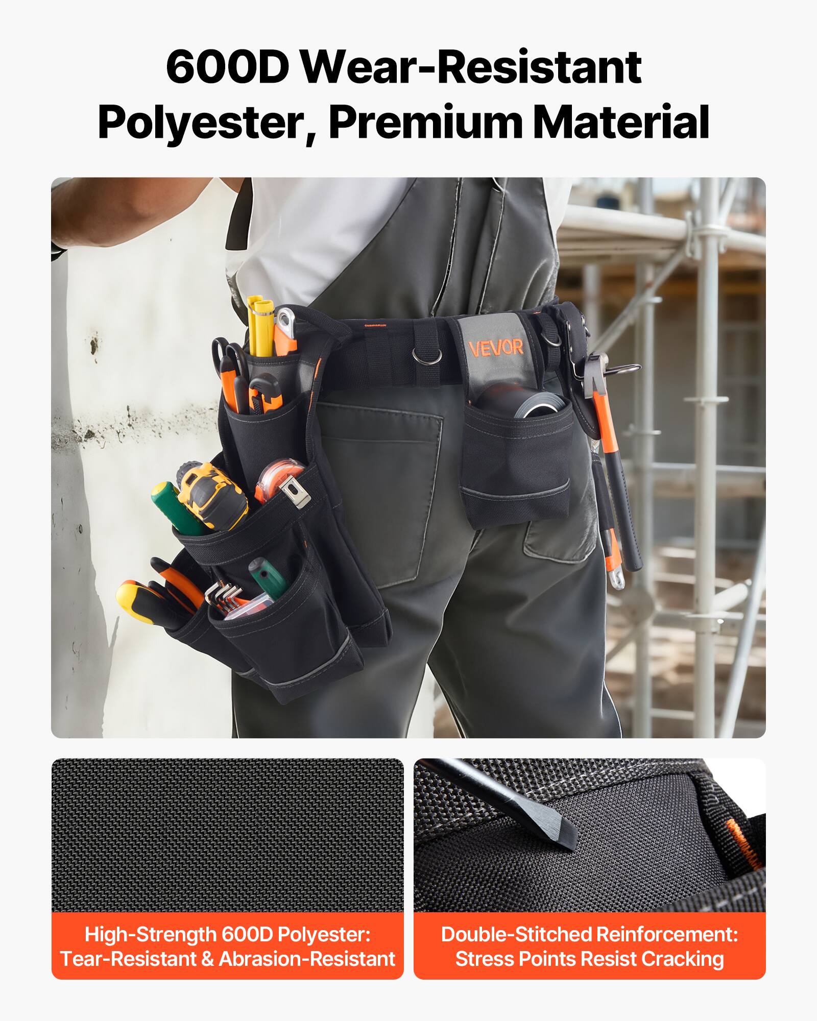 600D Wear-Resistant Polyester, Premium Material

High-Strength 600D Polyester: Tear-Resistant & Abrasion-Resistant

Double-Stitched Reinforcement: Stress Points Resist Cracking