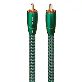 AudioQuest - Chicago RCA > RCA 6.75' Analog Audio Interconnect Cable with RCA to RCA Connectors - Green on Black