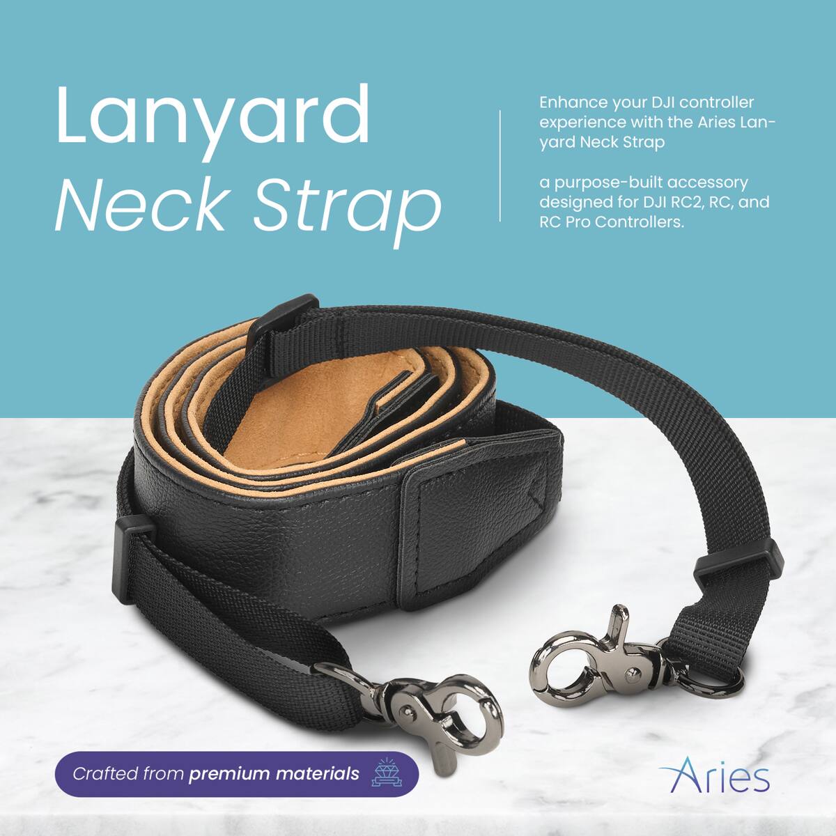 Lanyard Neck Strap

Enhance your DJI controller experience with the Aries Lanyard Neck Strap, a purpose-built accessory designed for DJI RC2, RC, and RC Pro Controllers. Crafted from premium materials.