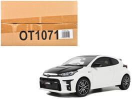 Otto Mobile - 2022 Toyota GRMN Yaris RHD Platinum Hood & Top Limited Edition 999 pcs Worldwide 1/18 Scale - White Pearl Black