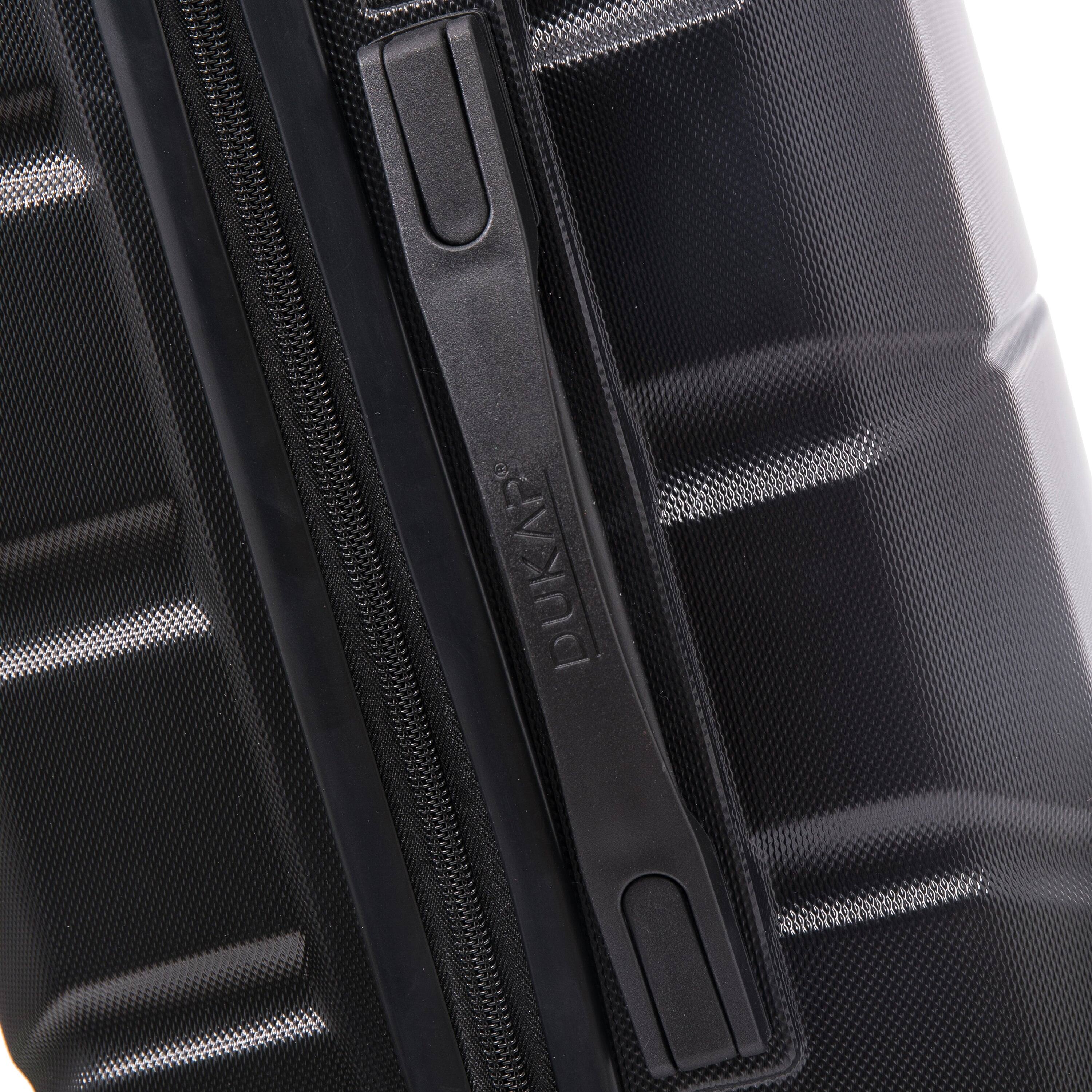 Alt View 5. DUKAP - Sense Lightweight Hardside Spinner 3 Piece Luggage Set  20"/24"/28" - BLACK.