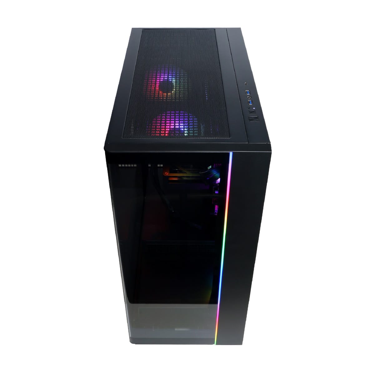 Alt View 13. CyberPowerPC - Gaming Desktop - Intel Core i5-14400F - NVIDIA GeForce RTX 5060 8GB - 16GB DDR5 - 1TB PCIe 4.0 SSD - Black.