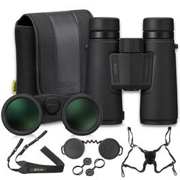 Nikon - Monarch M5 12x42 Binoculars Black Waterproof Birdwatching Bundle