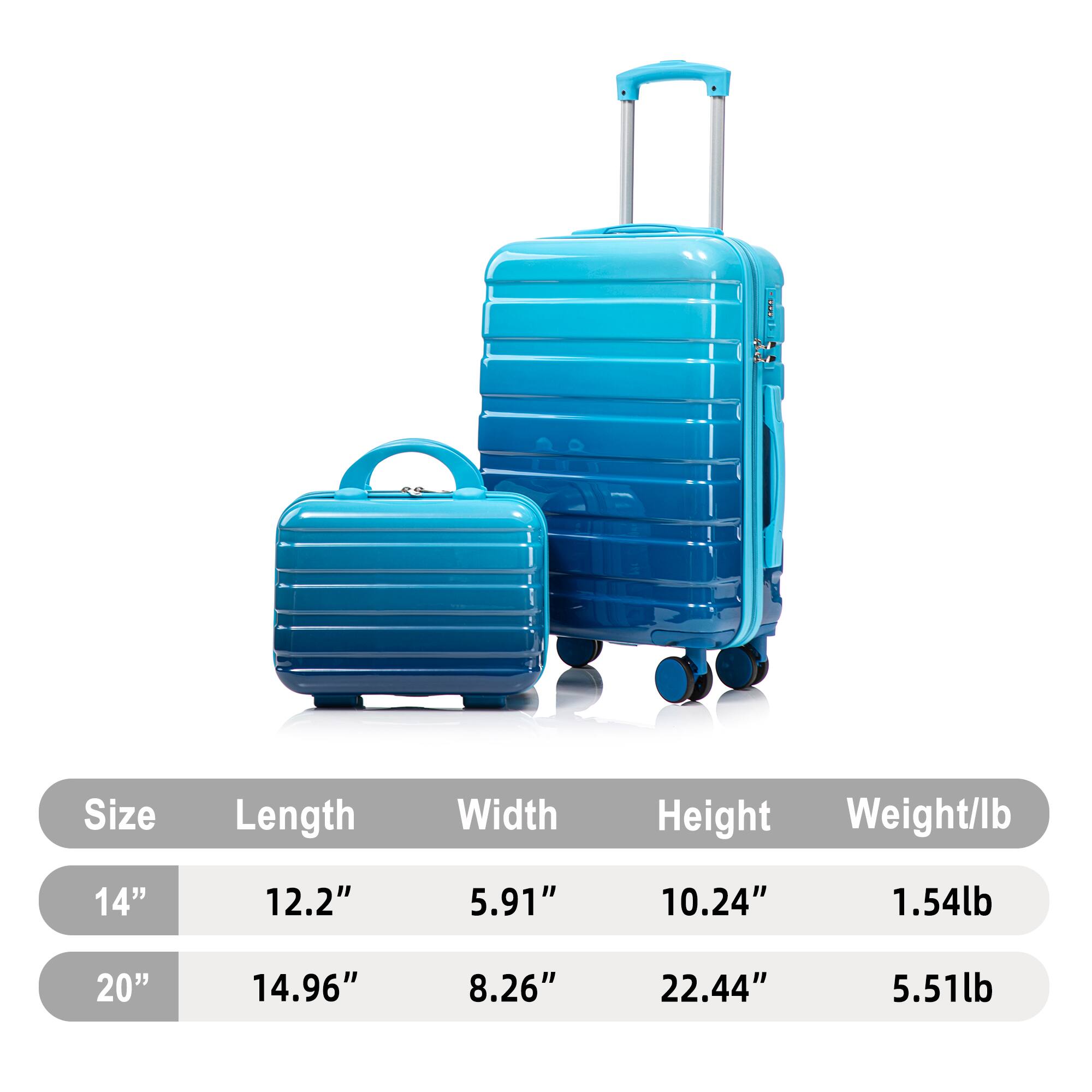 Size | Length | Width | Height | Weight/lb  
14" | 12.2" | 5.91" | 10.24" | 1.54lb  
20" | 14.96" | 8.26" | 22.44" | 5.51lb