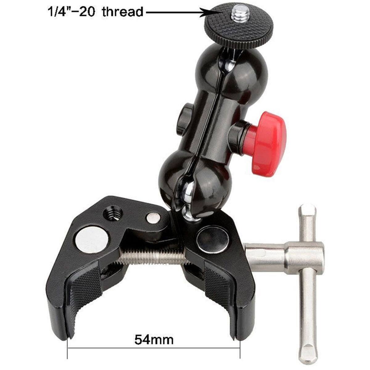 1/4"-20 thread  
54mm