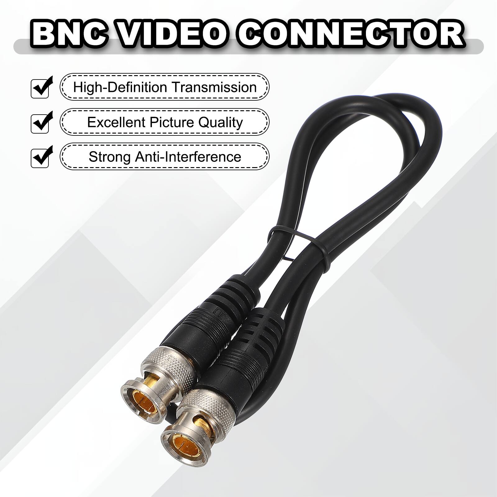 BNC VIDEO CONNECTOR

- High-Definition Transmission
- Excellent Picture Quality
- Strong Anti-Interference