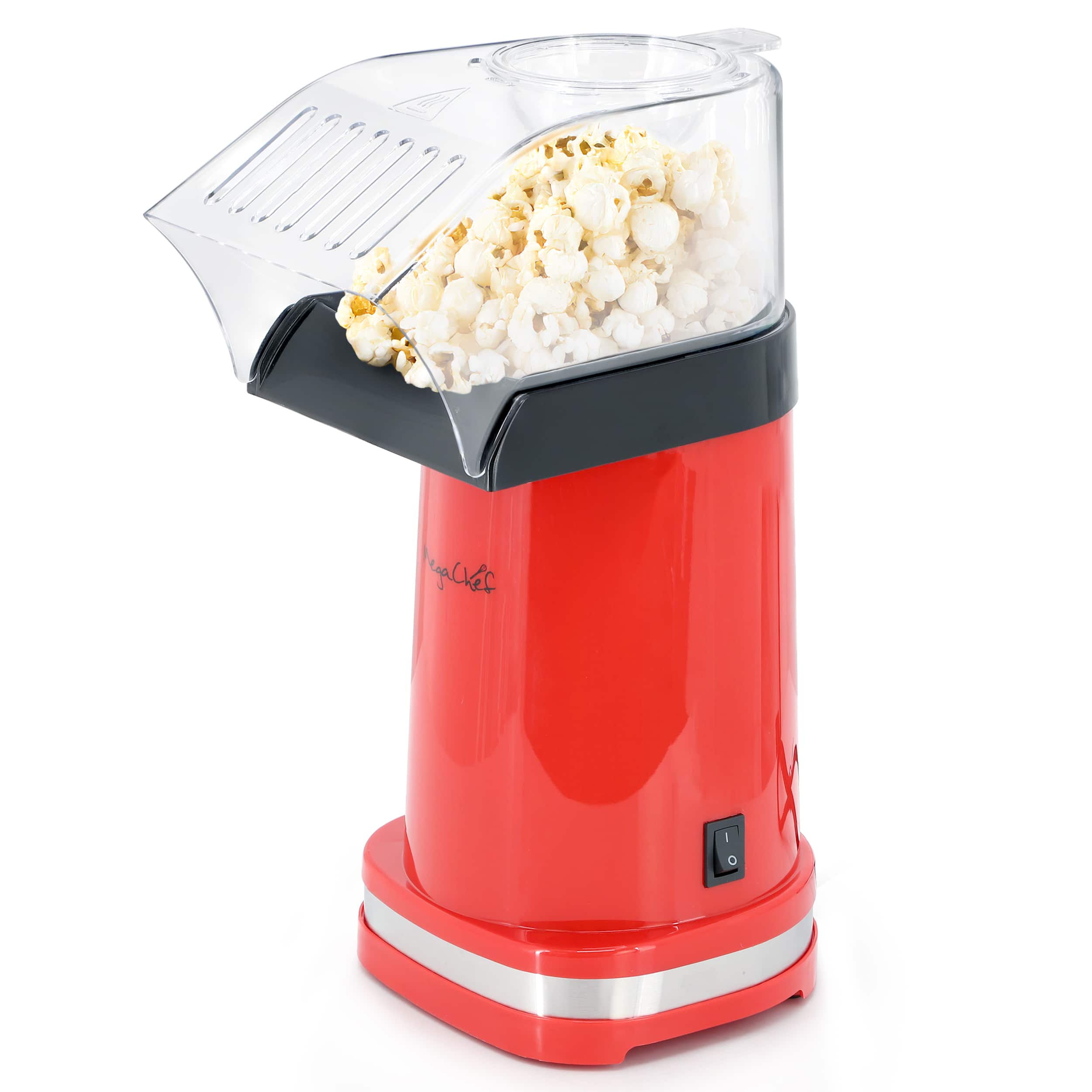 MegaChef - Hot Air Popcorn Maker/Popper - Red