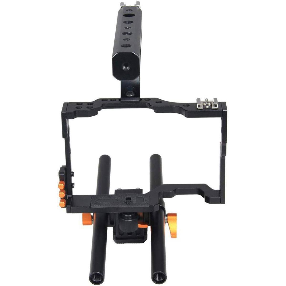 Alt View 3. YELANGU - YELANGU C5 Camera Video Cage Kit for Sony GH4/A7, Orange.