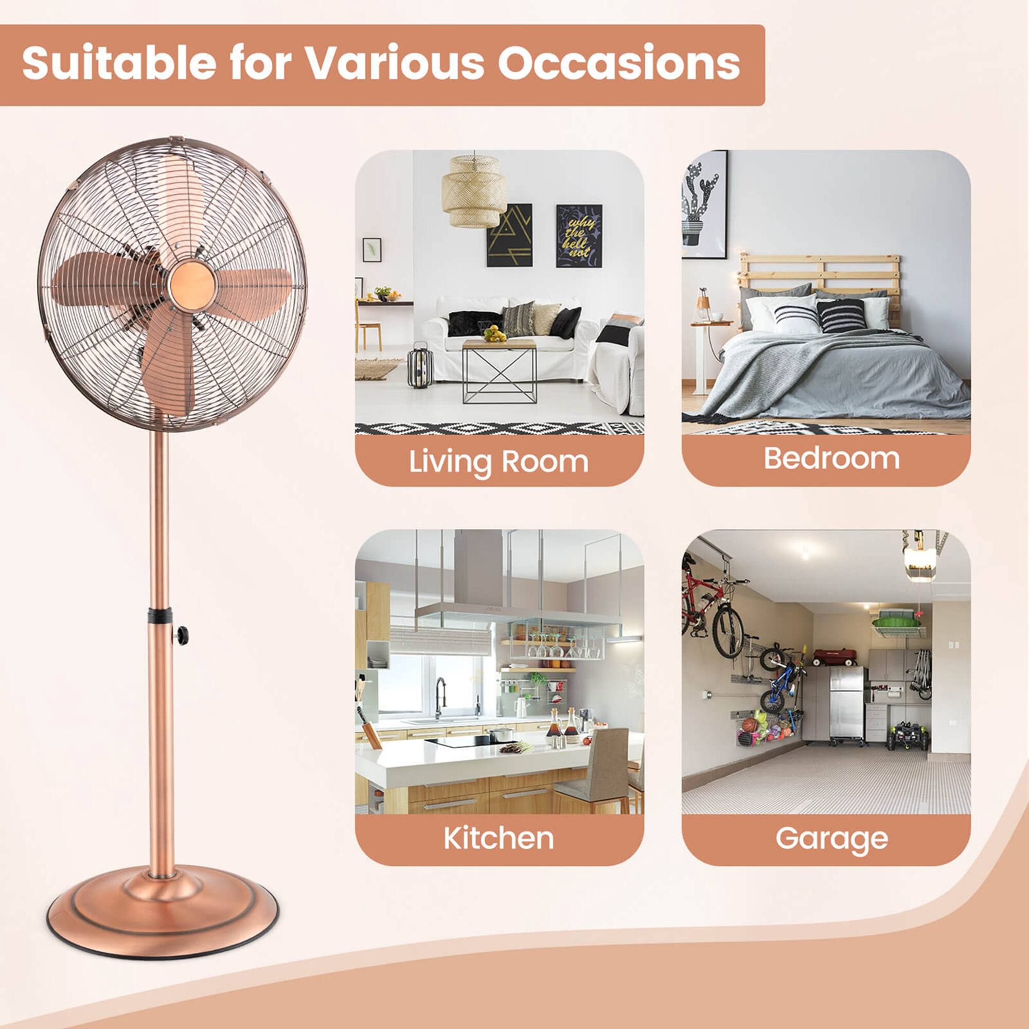 Suitable for Various Occasions: Living Room, Bedroom, Kitchen, Garage