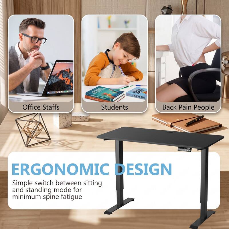 Ergonomic Design

Simple switch between sitting and standing mode for minimum spine fatigue

Office Staffs
Students
Back Pain People
