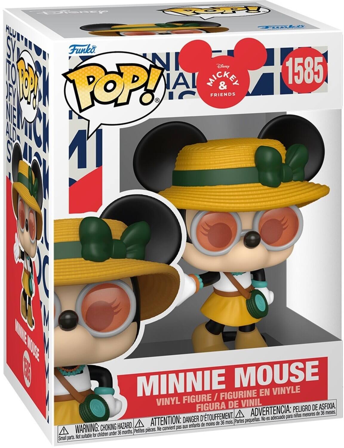 Funko, POP!, Disney, 1585, MINNIE MOUSE, MINNIE MOUSE FIGURINE EN VINYLE, FIGURE / VINYL DE VINIL, FIGURA DE VINIL, ADVERTENCIA: PELIGRO DE ASFIXIA, DANGER D'ÉTOUFFEMENT, ADVERTENCIA: PELIGRO DE ASFIXIA, WARNING: CHOKING HAZARD, Parties pequeñas. No es adecuado para niños menores de 36 meses, pequeñas piezas. No convienen para niños menores de 36 meses, Small parts. Not suitable for children under 36 months.
