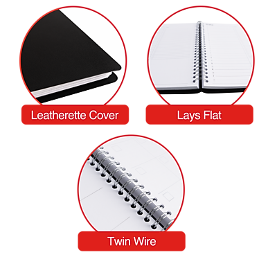 Leatherette Cover  
Lays Flat  
Twin Wire