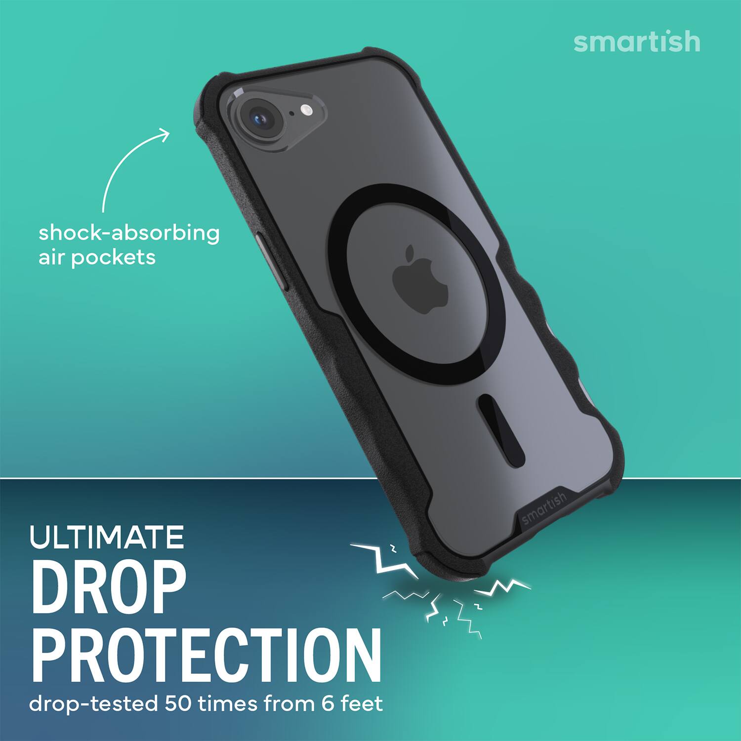 Smartish iPhone 17e/16e MagSafe Case Gripzilla Heavy Duty Armor
