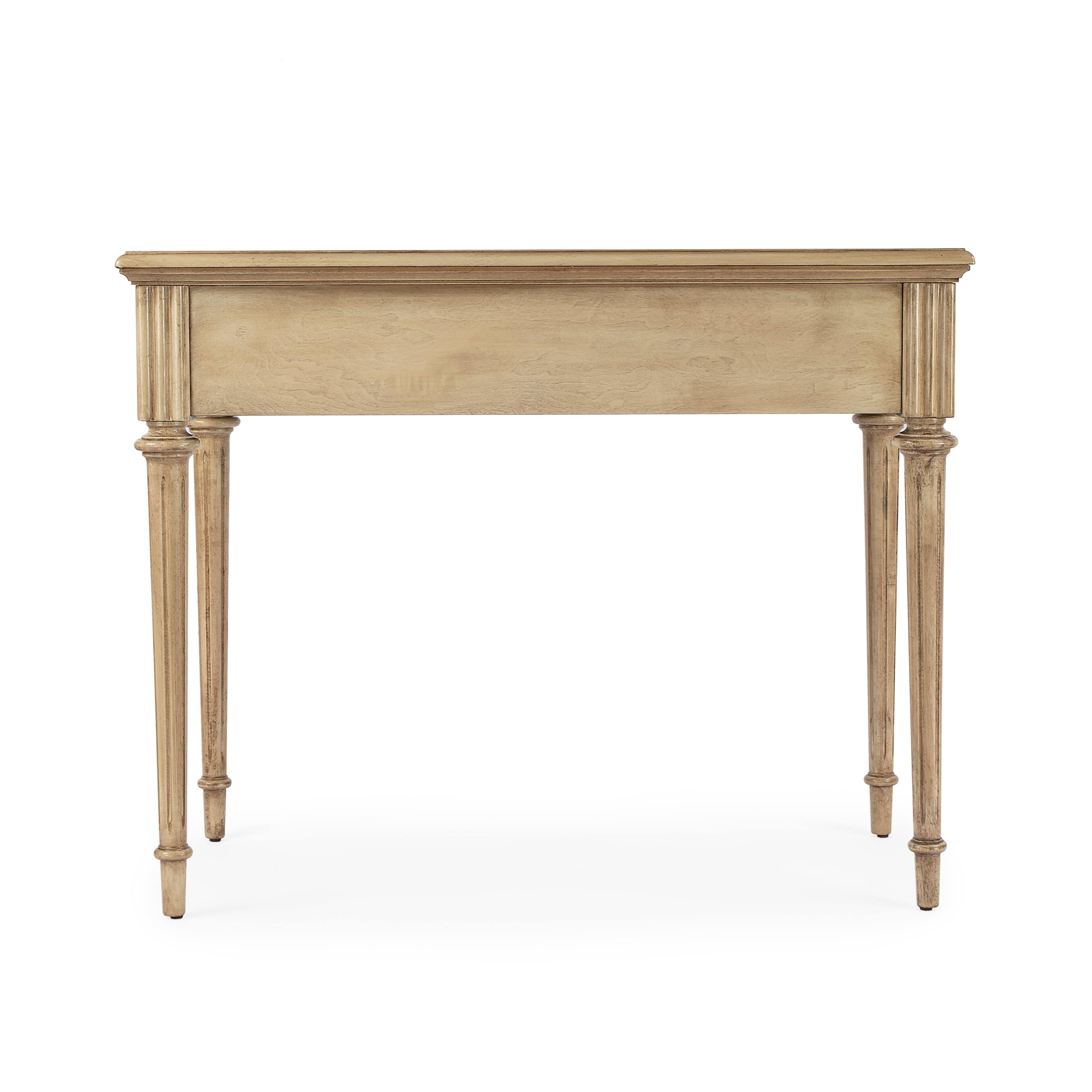 Alt View 6. Butler Specialty - Edmund 38 in. W Rectangular Wood 3 Drawer Traditional Writing Desk - Beige.