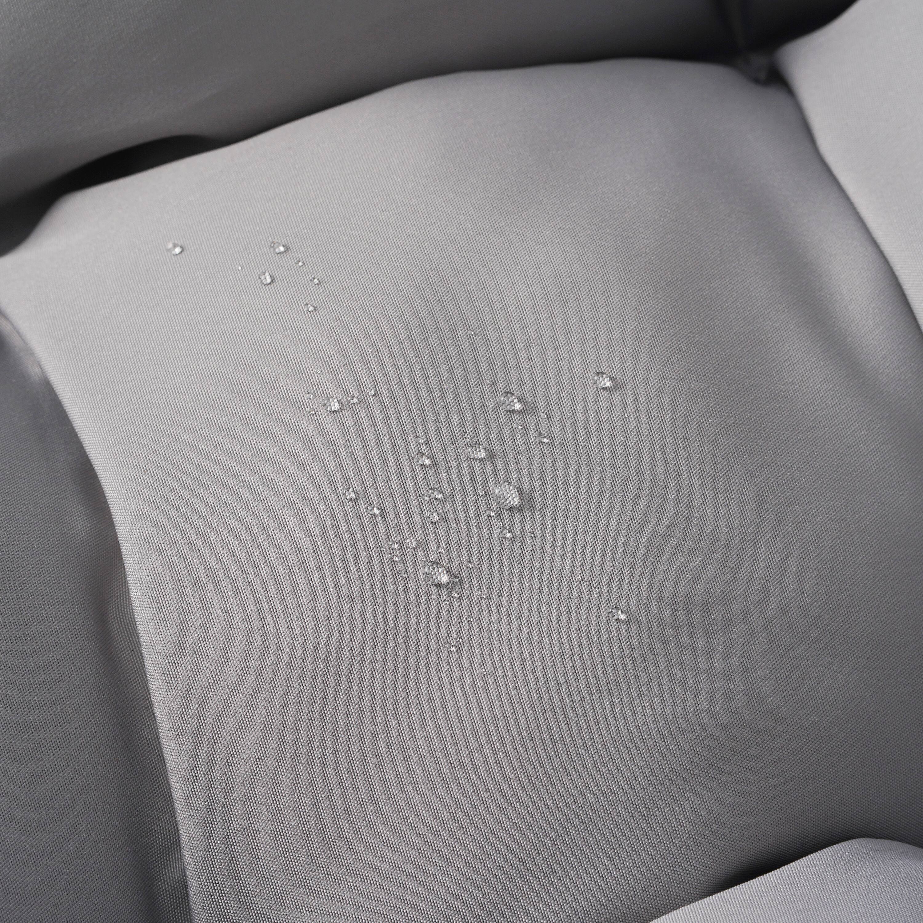 Alt View 6. Mondawe - Outdoor Swing chairs with Soft Removable Cushion and Rattan Weaving - Black+ Gray.