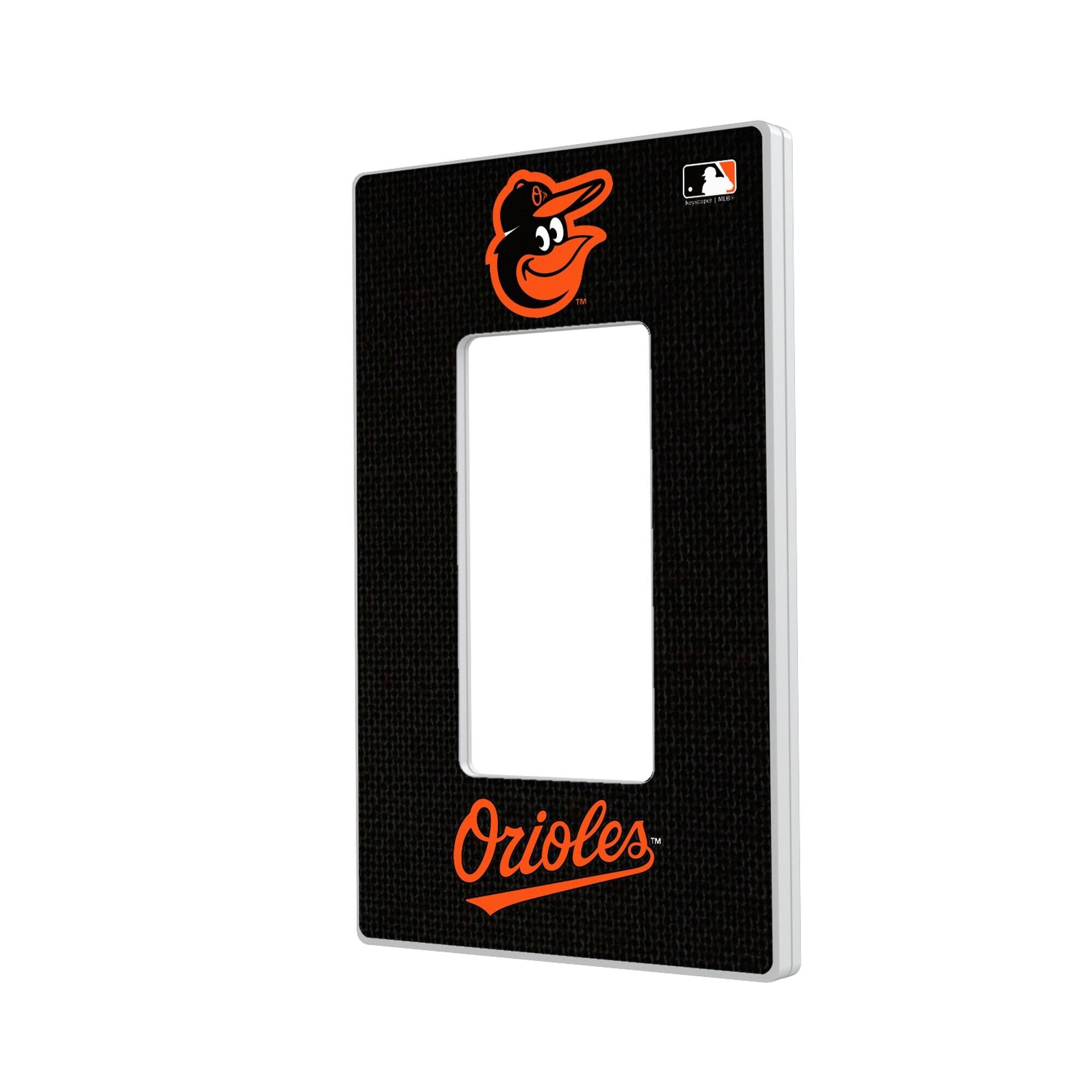 Keyscaper - Baltimore Orioles Solid Single Rocker Light Switch Plate - Multicolor