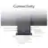 Connectivity
- Camera switch
- Power button
- USB-C (USB 10Gbps)
- Headphone/microphone combo jack (3.5mm)
- HDMI-in 1.4
- HDMI-out 2.1 TMDS
- Power-in
- USB-A (Hi-Speed USB)
- USB-A (USB 10Gbps)
- Ethernet (RJ-45)