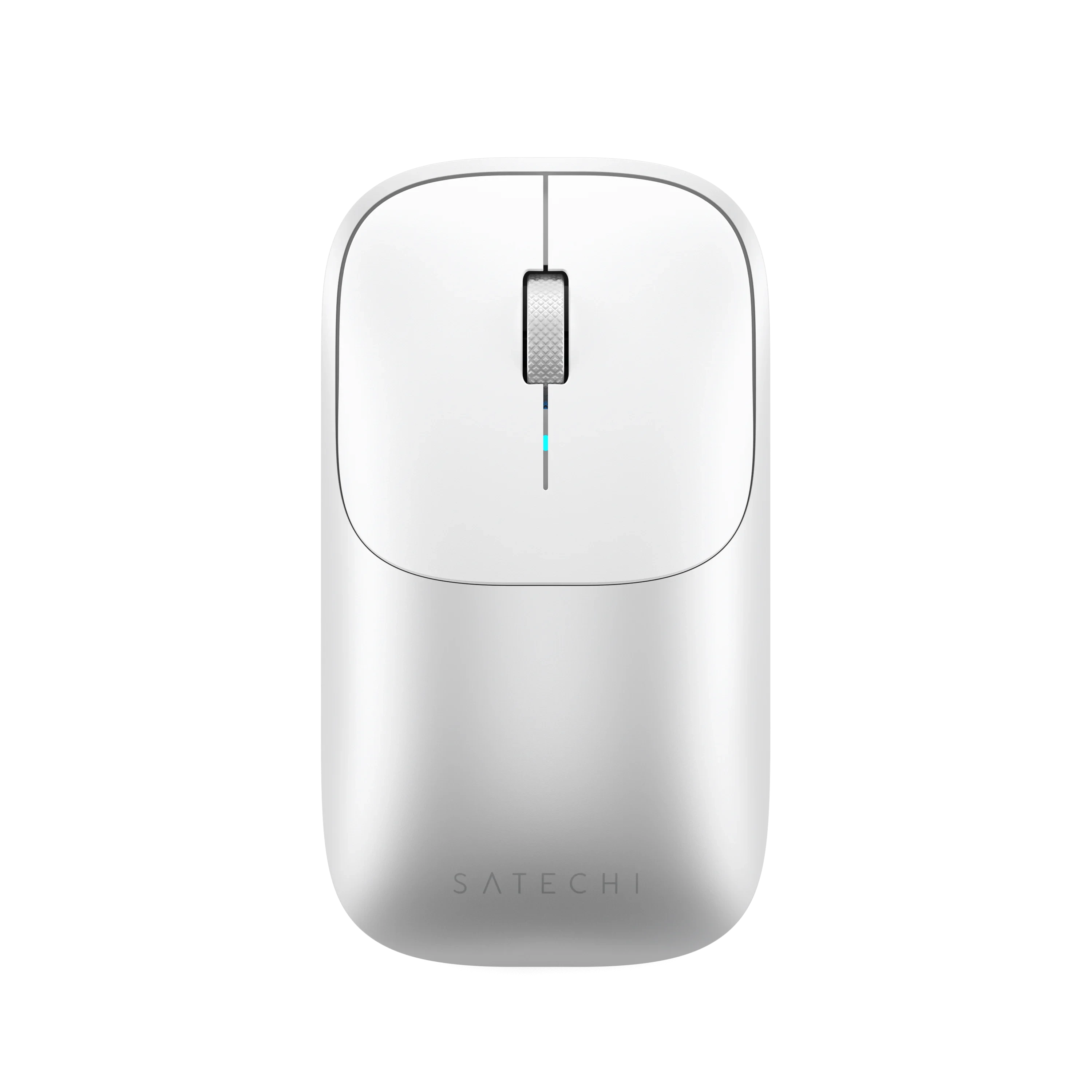Alt View 4. Satechi - Slim EX Wireless Mouse, Multi-Device Bluetooth - Silver.