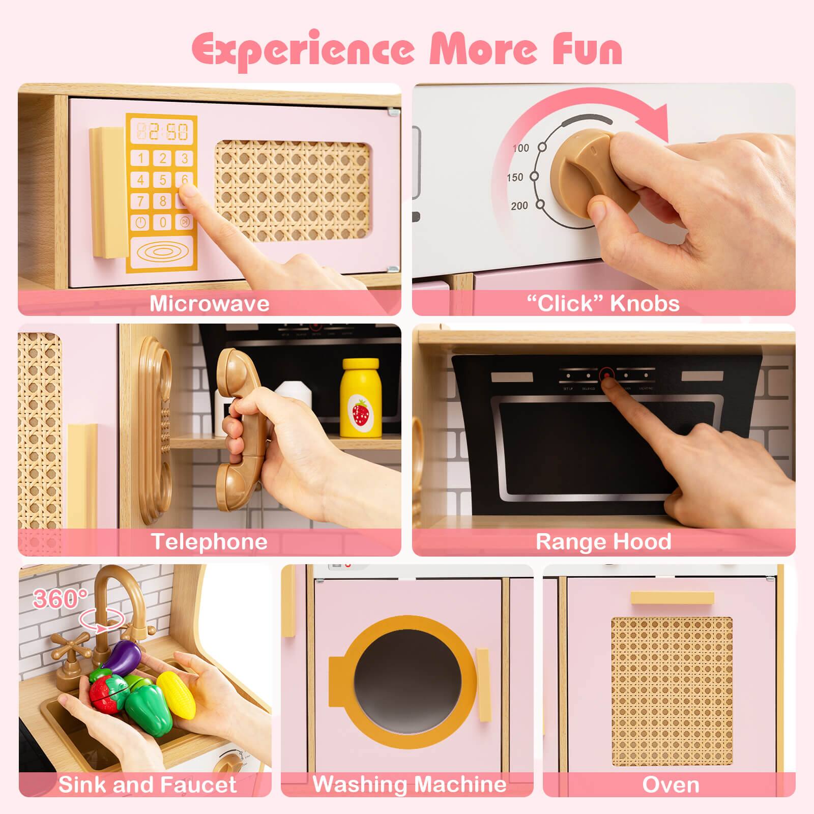 Experience More Fun

- Microwave
- "Click" Knobs
- Telephone
- Range Hood
- Sink and Faucet
- Washing Machine
- Oven