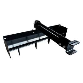Field Tuff - 38 Inch Sleeve Hitch Tow Behind Scraper for Garden and Yard - Black