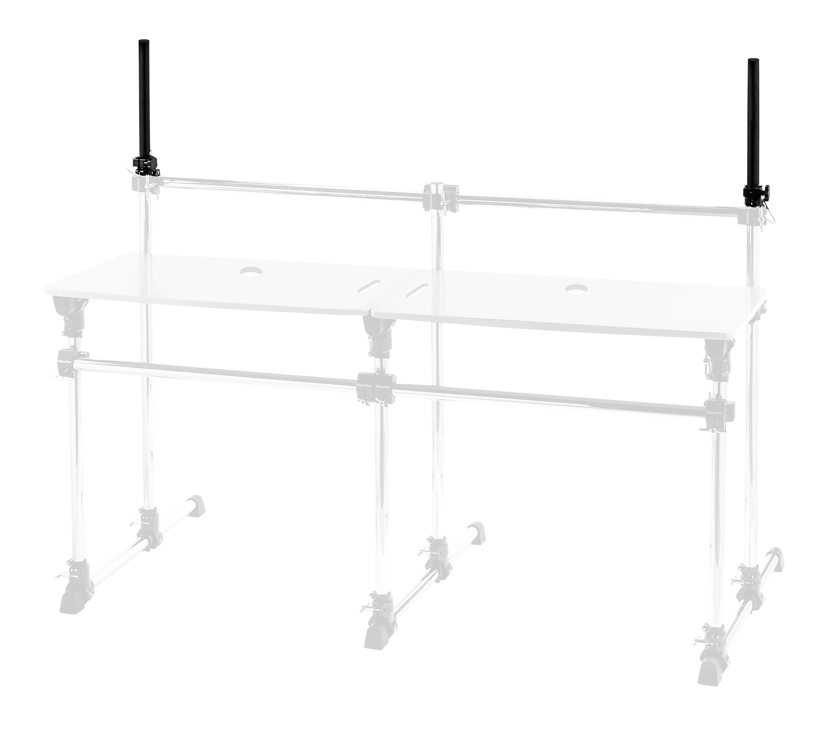 Gibraltar Hardware - Elevate Speaker Mounts, Mounts Directly to Outer Legs, Eliminates Extra Speaker Stands