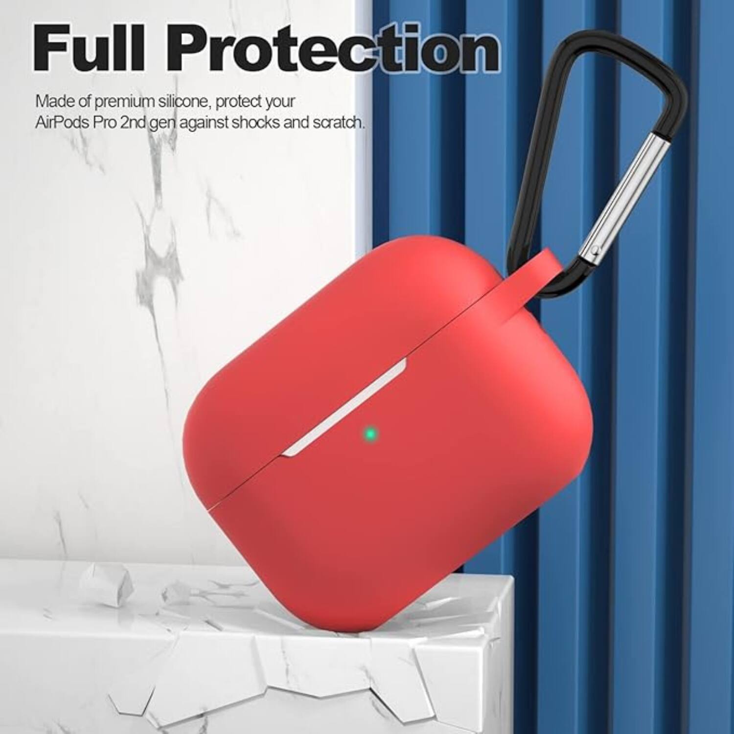 Full Protection

Made of premium silicone, protect your AirPods Pro 2nd gen against shocks and scratch.