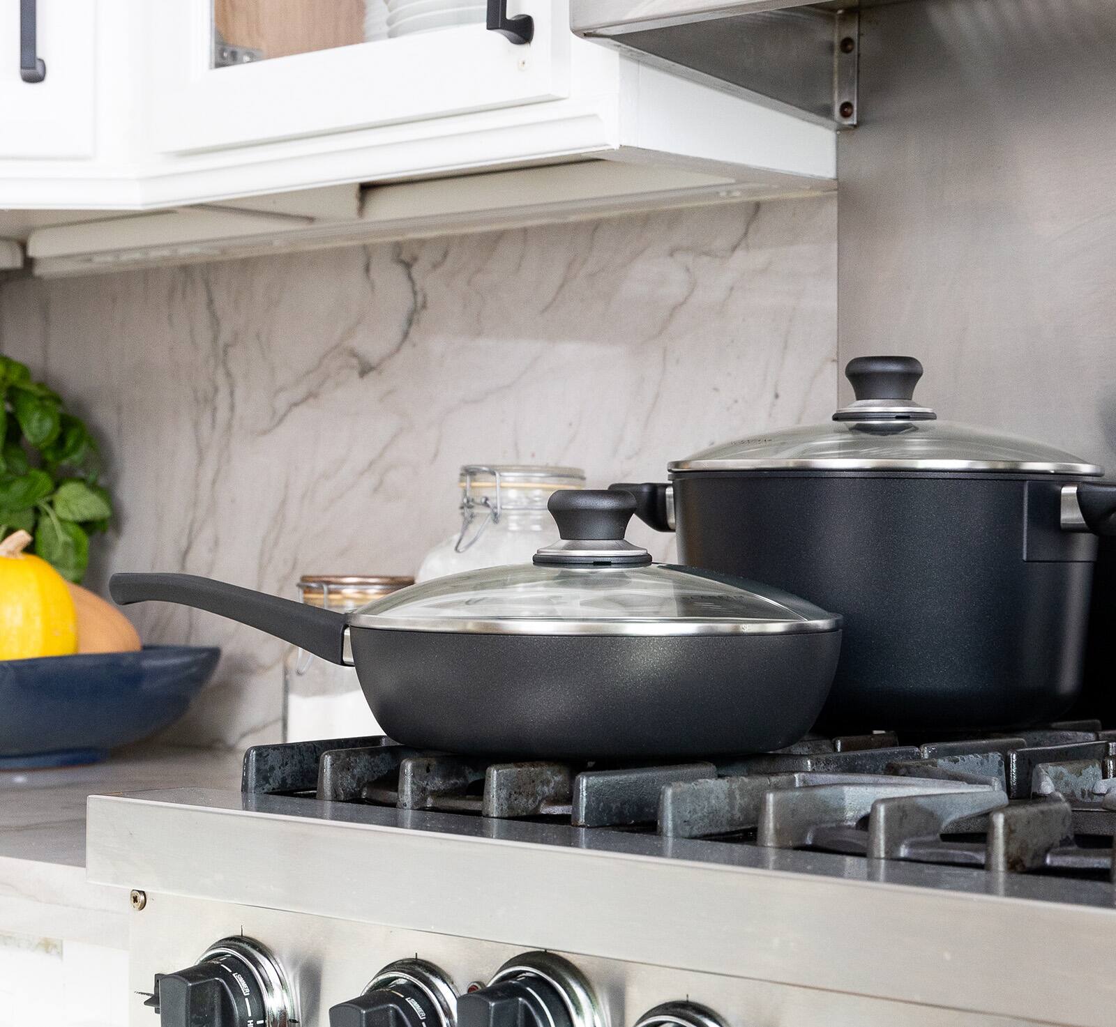 Alt View 2. Scanpan - Classic 10-1/4 Inch Saute Pan W/Lid - Black.