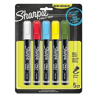 Sharpie - Tank Wet Erase Marker, Medium Tip, Assorted, 5/Pack (2103011)