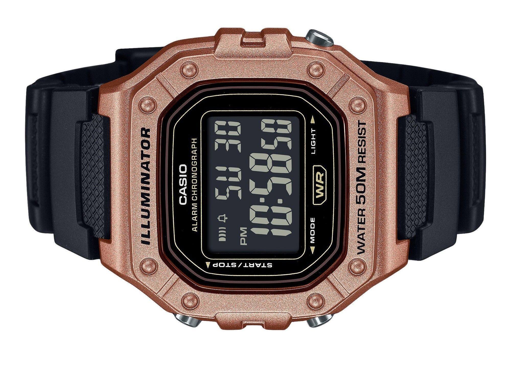ILLUMINATOR  
CASIO CHRONOGRAPH  
05 0585:01  
ALARM  
PM  
START/STOP  
LIGHT  
WR MODE  
WATER 50M RESIST