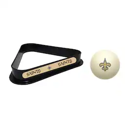 Imperial - New Orleans Saints Cue Ball & Rack Set - White
