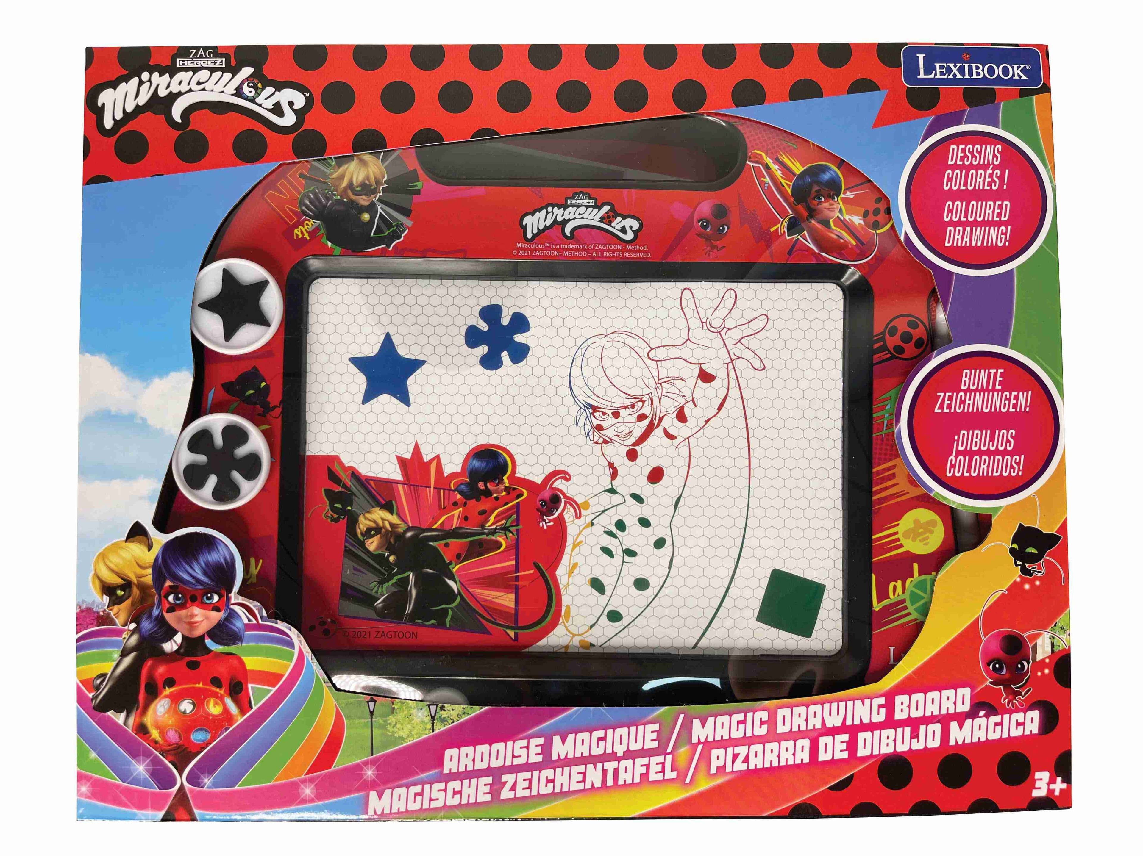 ZAG Miraculous NA ots JAC LE Miraculous - inademans - ATIN - + 22 dediocn I ALL B SAVO LEXIBOOK DESSINS COLORS! COLOURED DRAWING! BUNTE ZEICHNUNGEN! DIBUJOS COLORIDOS! Lad i 2021 ZAGTOON I DRAWING BOARD MAGIQUE / MAGIC DIBUJO MÁGICA ARDOISE PIZARRA DE ZEICHENTAFEL / 3+ MAGISCHE
