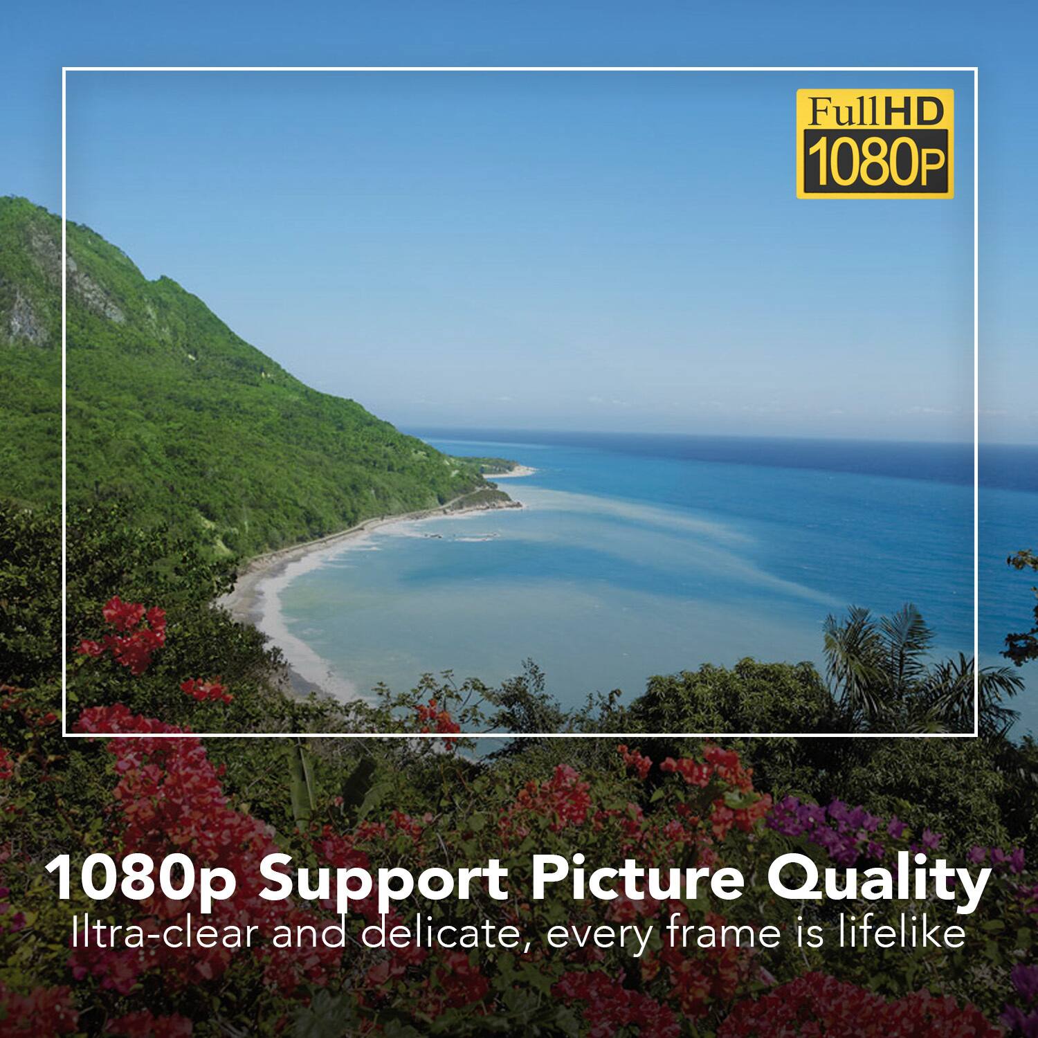 Full HD 1080P  
1080p Support  
Picture Quality  
Ultra-clear and delicate, every frame is lifelike