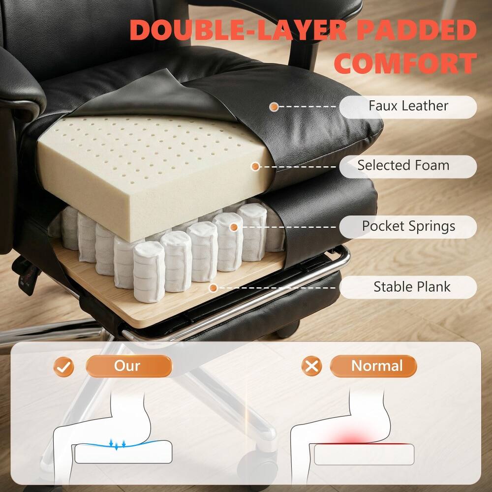 DOUBLE-LAYER PADDED COMFORT

- Faux Leather
- Selected Foam
- Pocket Springs
- Stable Plank

Our
Normal