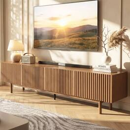 luck idea - 63" Convertible Sofa Bed, Pull-Out Loveseat with Mattress, PU Leather Couch, Deep Seat Cushion & Metal Frame for R - Brown