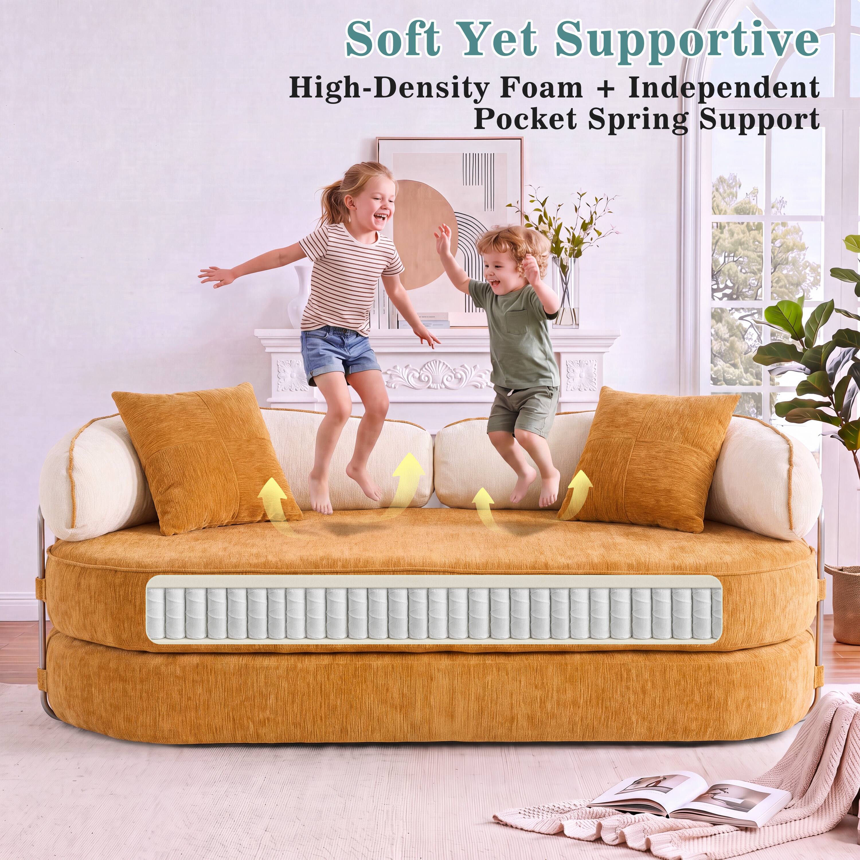 Soft Yet Supportive  
High-Density Foam + Independent Pocket Spring Support