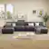 Front. Dyonery - Dyonery 158" Extra Large Modular Sectional Sofa, CHENILLE Fabric, , Tool-Free Assembly,Gray - Gray.