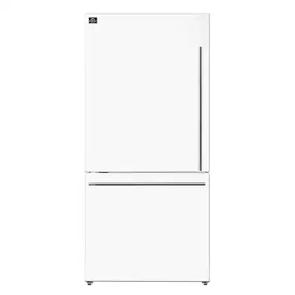 Front. Forno Appliances - Milano Espresso 17.2 Cu. Ft. Bottom Freezer Refrigerator with Built-In Ice Maker - White.