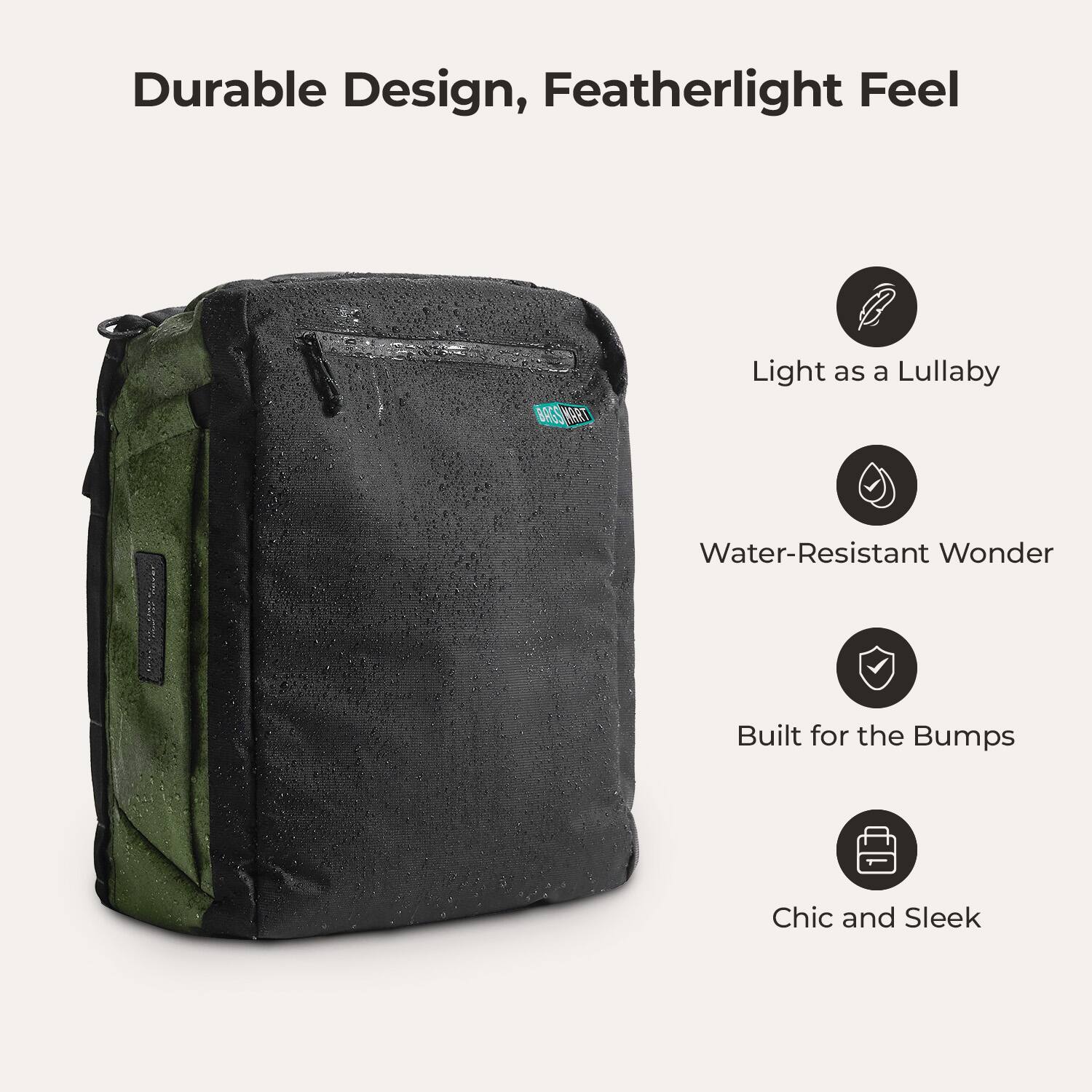 Durable Design, Featherlight Feel

- Light as a Lullaby
- Water-Resistant Wonder
- Built for the Bumps
- Chic and Sleek