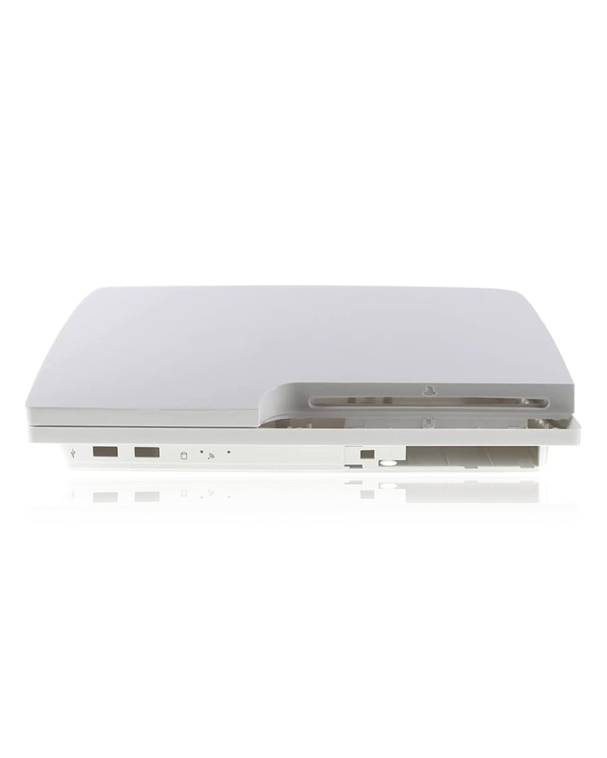 MobileSentrix - Top & Bottom Housing Casings Replacement Compatible for PlayStation 3 Slim (CECH-2000 Series) - White