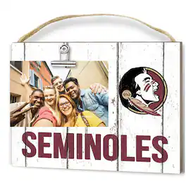 Jardine - Florida State Seminoles 8'' x 10'' Weathered Clip It Frame - White