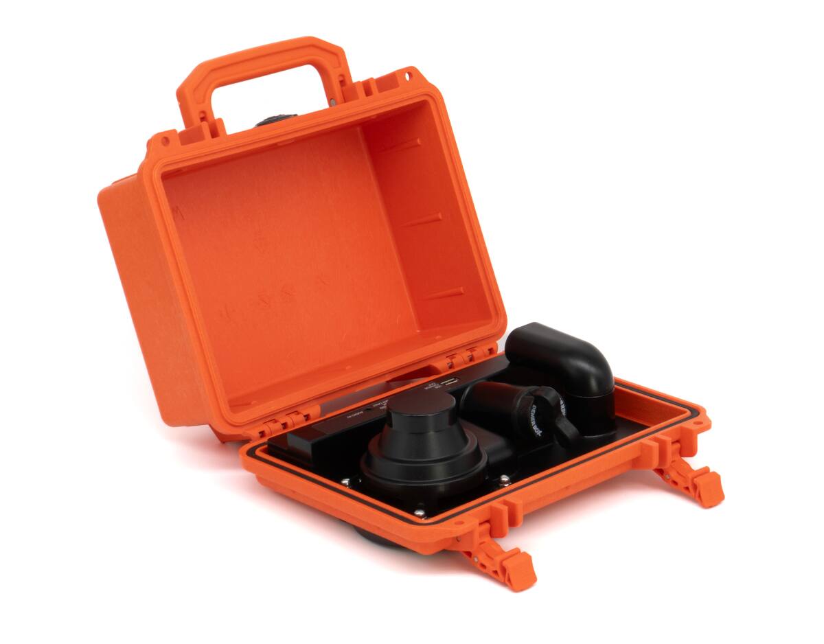 Left. DemerBox - DB1 - Orange.