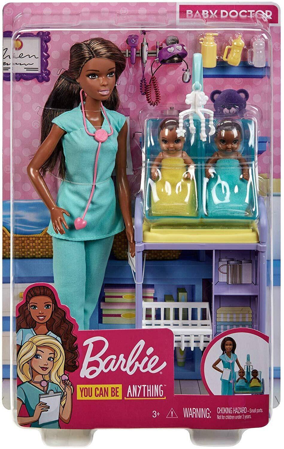 BABX DOCTOR

Barbie  
YOU CAN BE ANYTHING

WARNING: CHOKING HAZARD - Small parts. Not for children under 3 years.

3+
