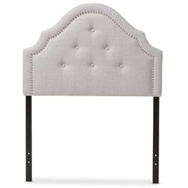 Baxton Studio - Cora Modern and Contemporary Fabric Upholstered Twin Size Headboard - Greyish Beige