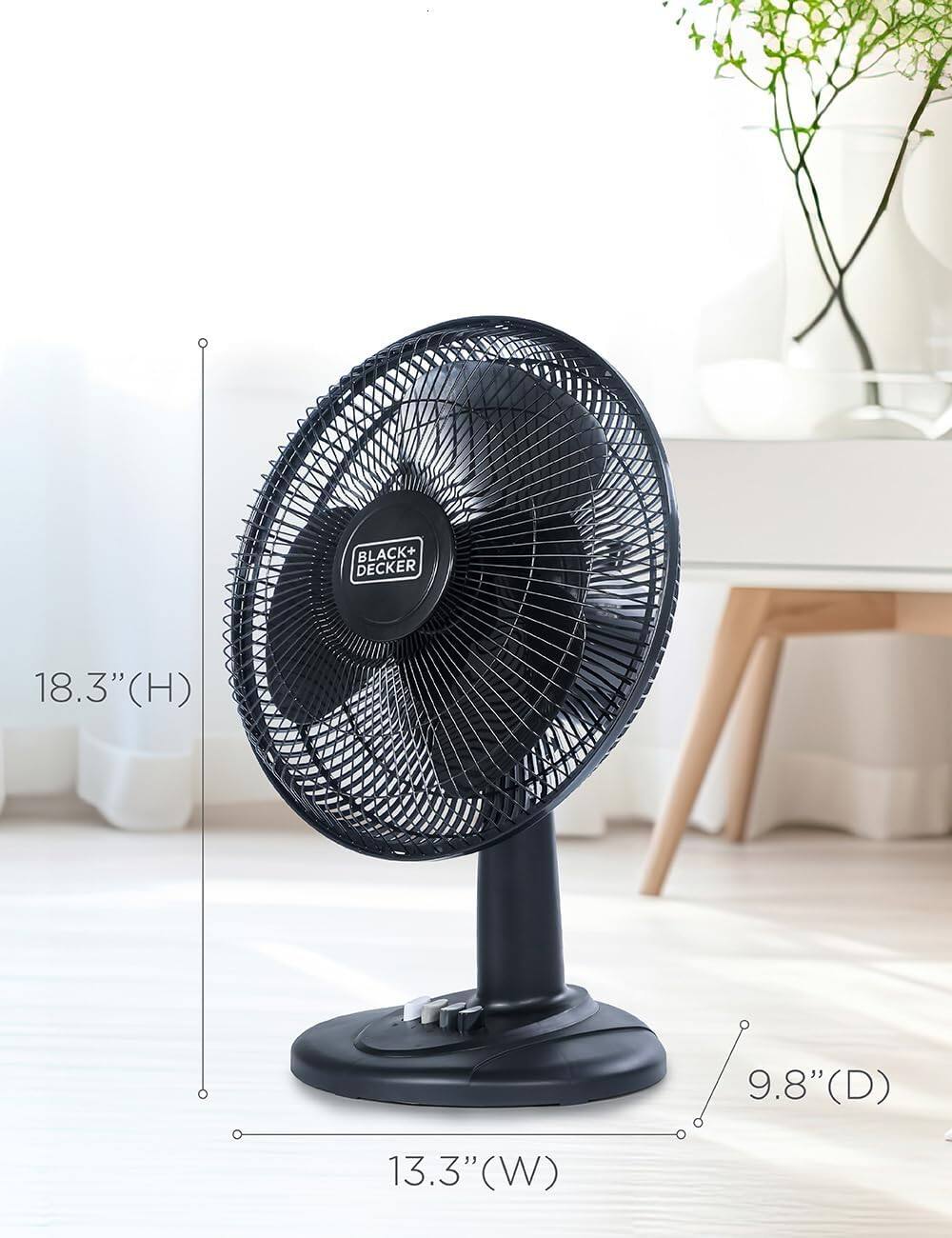 BLACK+ DECKER 18.3"(H) 13.3" (W) 9.8"(D)