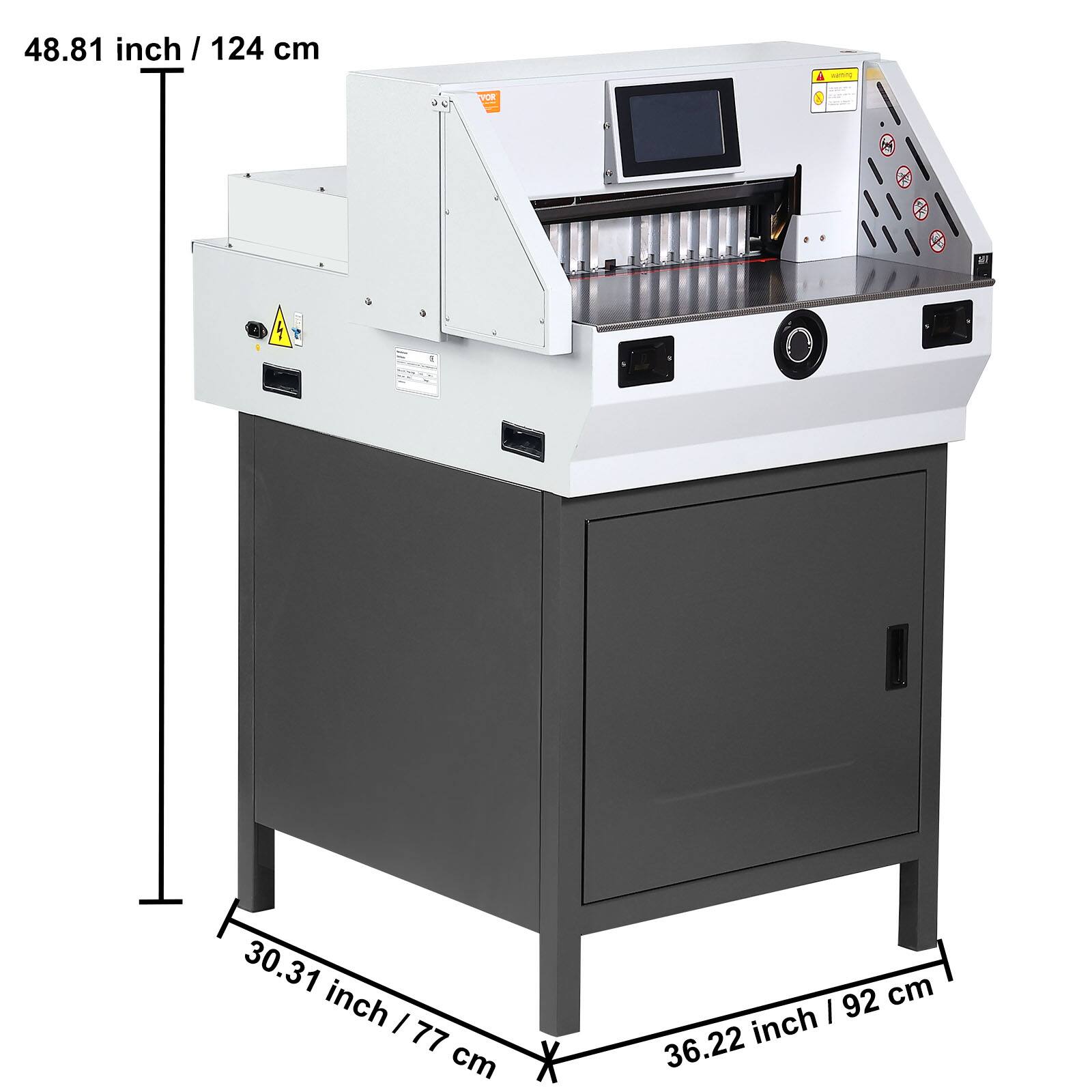 48.81 inch / 124 cm  
30.31 inch / 77 cm  
36.22 inch / 92 cm