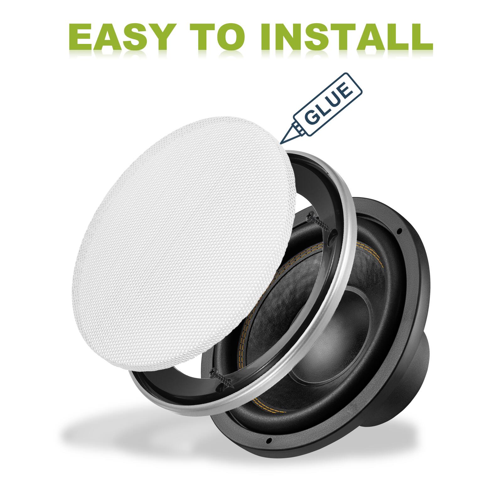 EASY TO INSTALL  
GLUE