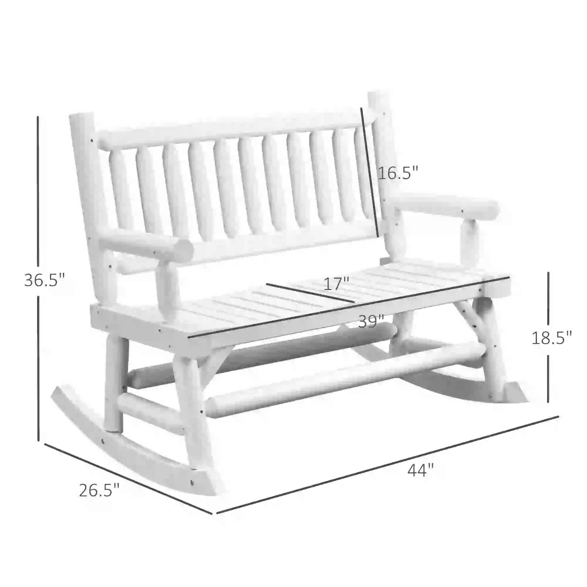 - Width: 44"
- Depth: 36.5"
- Height: 39"
- Seat Height: 18.5"
- Armrest Height: 16.5"
- Seat Depth: 17"
- Leg Width: 26.5"