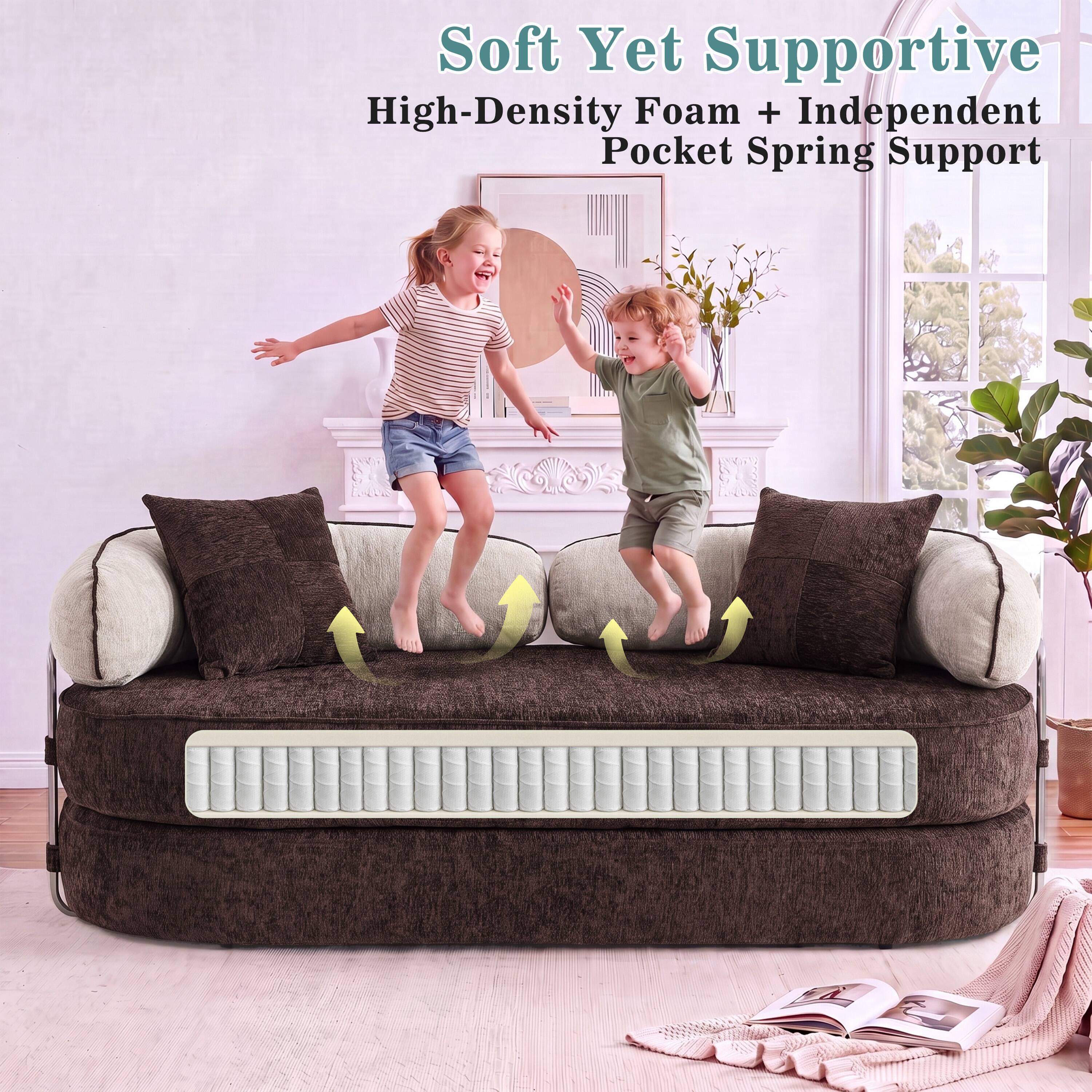 Soft Yet Supportive  
High-Density Foam + Independent Pocket Spring Support