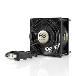 AC Infinity - AXIAL 9238, 120V AC Muffin Cooling Fan, 92mm x 92mm x 38mm - Black