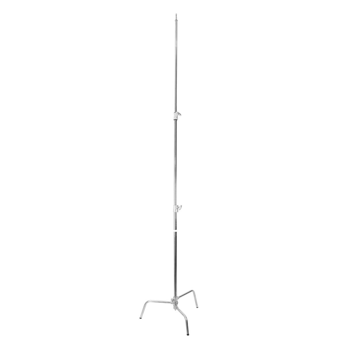 Alt View 3. Godox - Godox C-Stand with Arm, Grip Head  Removable Turtle Base (8.8', Silver).